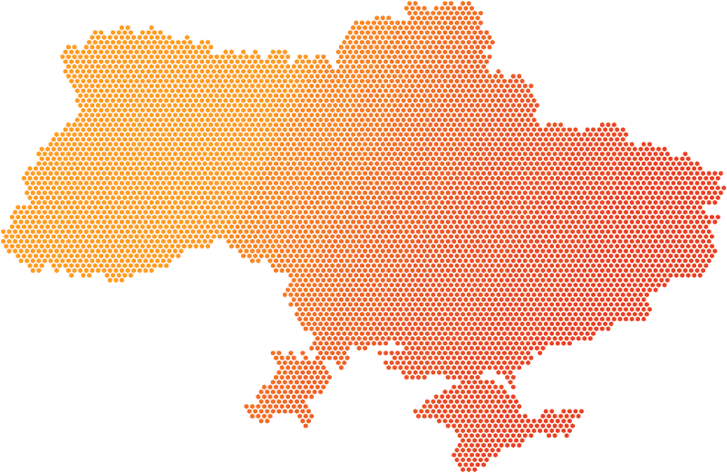 Мапа регіонів присутності компанії