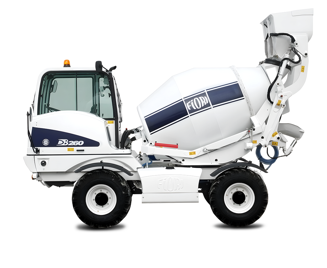 Concrete mixer trucks (back loading)