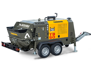 Stationary concrete pumps